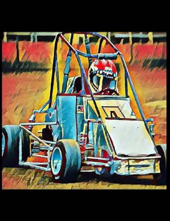 quarter midget racing car composition notebook 7 44x9 69 blank numbered paper 1st edition gabi blaze designs