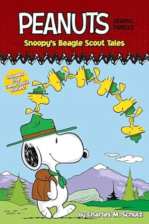 snoopys beagle scout tales peanuts graphic novels 1st edition charles m schulz ,robert pope 1665952415,