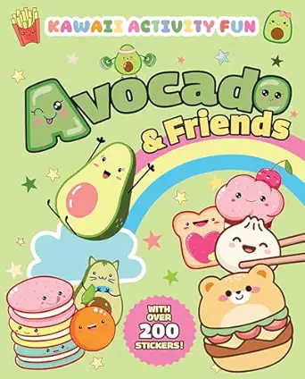 avocado and friends kawaii activity fun 1st edition giada francia ,valentina figus 0486854434, 978-0486854434