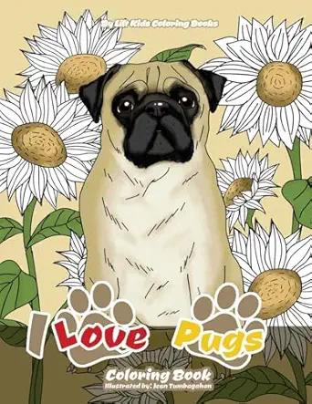 i love pugs coloring book 1st edition lilt kids coloring books 1975959655, 978-1975959654