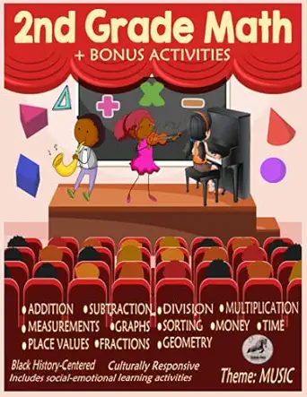 2nd grade math second grade workbook ages 6 8 addition subtraction multiplication division place value word