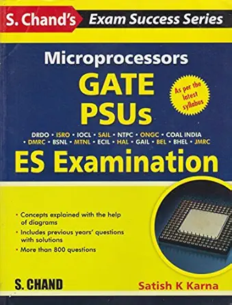 microprocessors gate psus es examination 1st edition satish k karna 9325992264, 978-9325992269