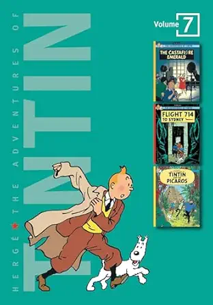 the adventures of tintin vol 7 the castafiore emerald / flight 714 / tintin and the picaros 1st edition herga