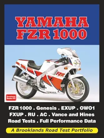yamaha fzr 1000 road test book 1st edition brooklands books ltd 1855209136, 978-1855209138