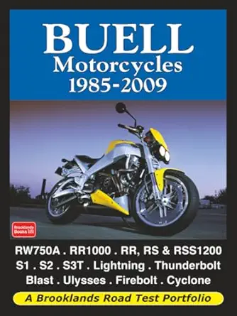buell motorcycles 1985 2009 road test book 1st edition brooklands books ltd 1855208946, 978-1855208940