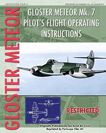 gloster meteor mk 7 pilots flight operating instructions 1st edition royal air force 1935327917,