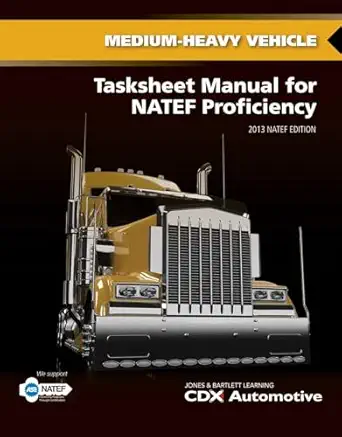medium/heavy truck tasksheet manual for natef proficiency 1st edition cdx automotive 1284041204,