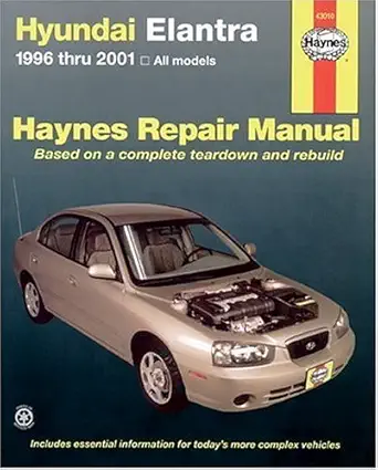 haynes hyundai elantra 1996 thru 2001 1st edition larry warren 156392451x, 978-1563924514