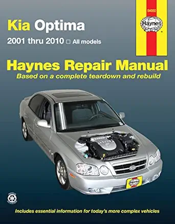 haynes manuals n america inc kia optima 2001 thru 2010 all models 1st edition haynes 1563929244,