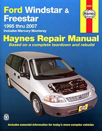 ford windstar and freestar and mercury monterey haynes repair manual 1st edition haynes 1563927659,
