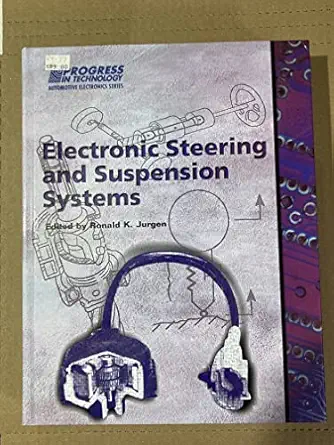 electronic steering and suspensions systems 1st edition ronald k jurgen 0768004810, 978-0768004816