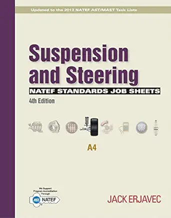 natef standards job sheets area a4 1st edition jack erjavec ,ken pickerill 1111647003, 978-1111647001