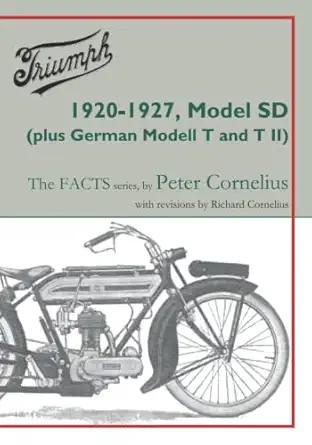 triumph 1920 1927 model sd 1st edition peter cornelius ,richard cornelius 1915382041, 978-1915382047