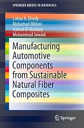 manufacturing automotive components from sustainable natural fiber composites 1st edition lobna a elseify
