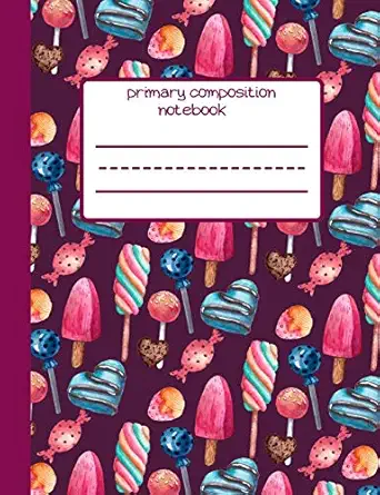 lillipops perfect gift for sweets lovers 120 pages blank lined notebook with custom soft cover 6 x 9 ideal