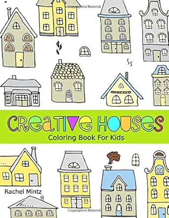creative houses coloring book for kids detailed architecture designs creative buildings patterns for children