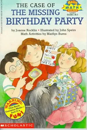 case of the missing birthday party hello math 1st edition joanne rocklin 0590673599, 978-0590673594