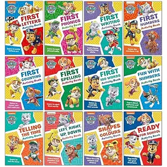 paw patrol get set for school activity 12 books collection set 1st edition paw patrol 0008644594,