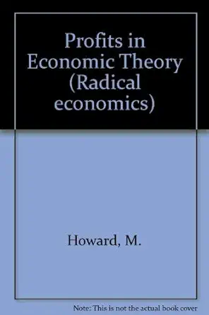 profits in economic theory 1st edition m c howard 0333321650, 978-0333321652