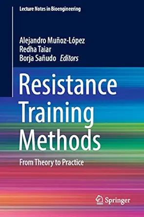 resistance training methods from theory to practice 1st edition alejandro mua oz la pez ,redha taiar ,borja