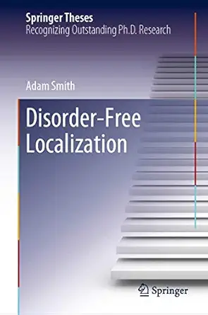 disorder free localization 1st edition adam smith 3030208508, 978-3030208509