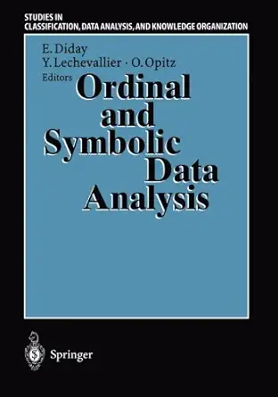 ordinal and symbolic data analysis proceedings of the international conference on ordinal and symbolic data