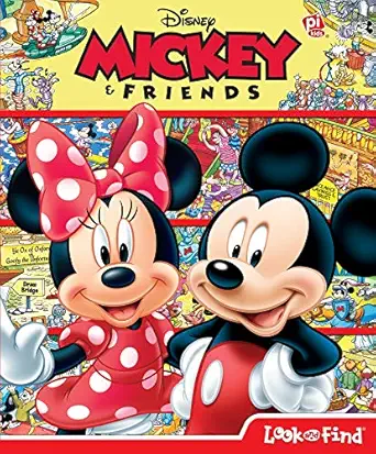disney mickey and friends look and find pi kids 1st edition editors of phoenix international publications
