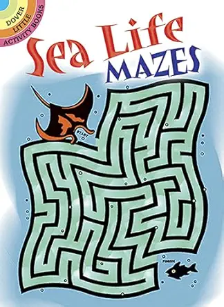 sea life mazes 1st edition dave phillips 0486294226, 978-0486294223