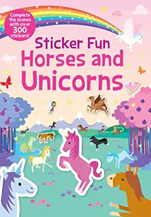 sticker fun horses and unicorns 1st edition editors of silver dolphin books 1684127394, 978-1684127399