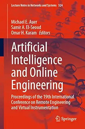 artificial intelligence and online engineering proceedings of the 19th international conference on remote
