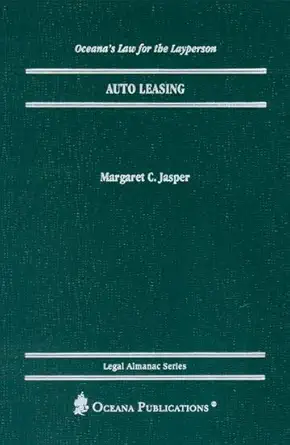 auto leasing 1st edition margaret jasper 0379114216, 978-0379114218
