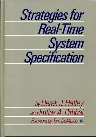 strategies for real time system specification 1st edition derek j hatley ,imtiaz a pirbhai 0932633110,