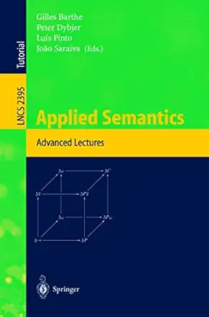 applied semantics international summer school appsem 2000 caminha portugal september 9 15 2000 advanced