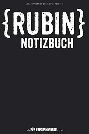 rubin notizbuch fa 1/4r programmierer geschenk informatiker geschenkidee anfa nger notizbuch fa 1/4r
