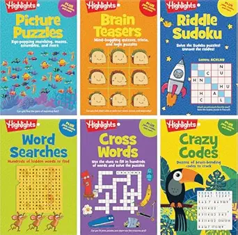 Puzzle Pads Bundle Puzzle Variety Bundle 6 Book Puzzle Set With Word Searches Crosswords Brain Teasers Sudoku And Logic Games Puzzle Gift For Super Solvers Ages 8 And Up