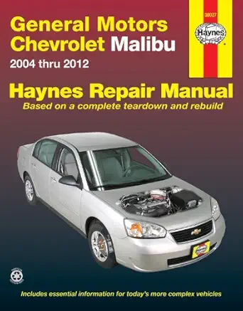 general motors chevrolet malibu 2004 thru 2012 1st edition max haynes 1620920859, 978-1620920855