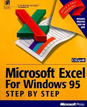 microsoft excel for windows 95 1st edition inc cataputt 1556158254, 978-1556158254