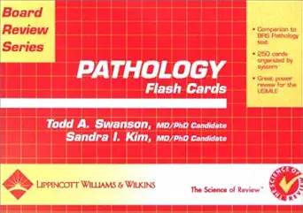 brs pathology flash cards 1st edition todd allen swanson ,sandra i kim ,arthur s schneider 0781737109,