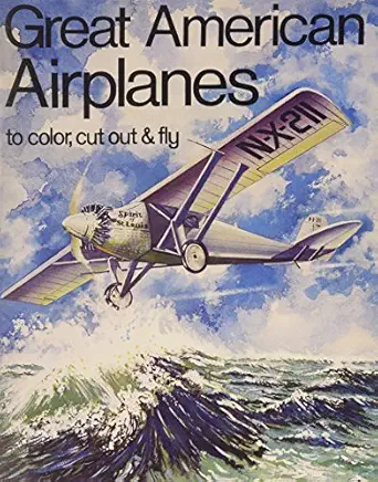 great american airplanes coloring book 1st edition bellerophon books 0883881136, 978-0883881132