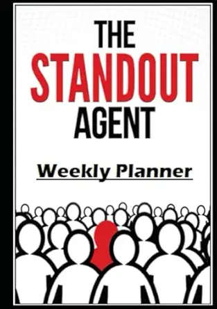 the standout agent weekly planner 1st edition cynthia m deluca 1732659265, 978-1732659261