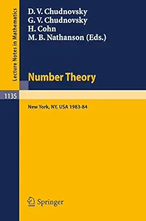 number theory a seminar held at the graduate school and university center of the city university of new york