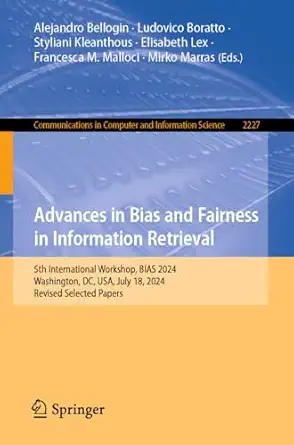 advances in bias and fairness in information retrieval 5th international workshop bias 2024 washington dc usa