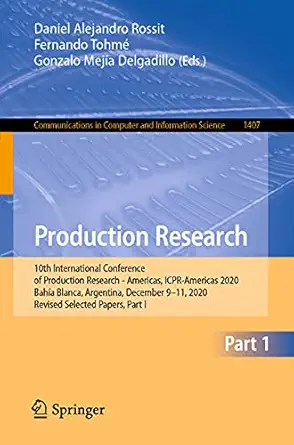 production research 10th international conference of production research americas icpr americas 2020 baha a