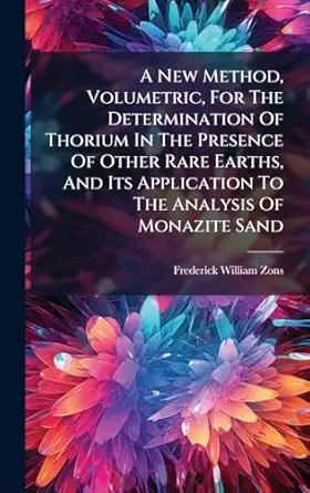 a new method volumetric for the determination of thorium in the presence of other rare earths and its