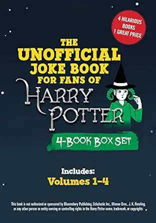 the unofficial joke book for fans of harry potter 4 book box set includes volumes 1a 4 1st edition brian