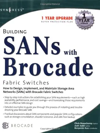 building sans with brocade fabric switches 1st edition syngress 192899430x, 978-1928994305