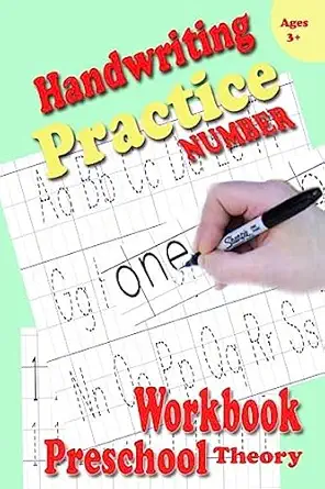 handwriting practice theory beginning number education teaching preschool workbook activity books leaning