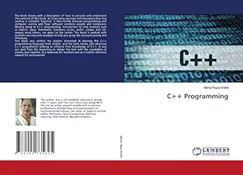 c++ programming 1st edition nikhat raza khan 6204735829, 978-6204735825