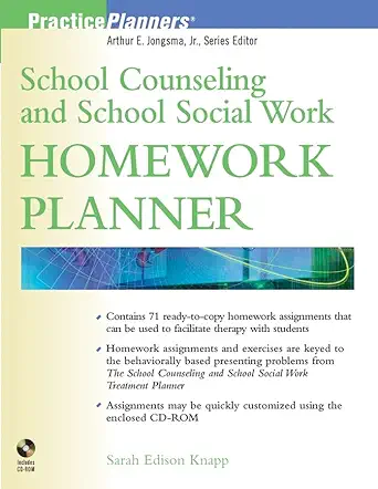 school counseling and school social work homework planner 1st edition sarah edison knapp ,arthur e jongsma jr