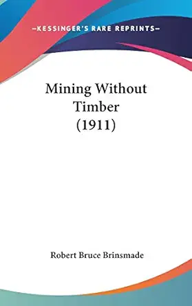 mining without timber 1st edition robert bruce brinsmade 054895996x, 978-0548959961